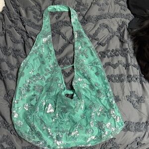 Elegant Green Sequin Women's top